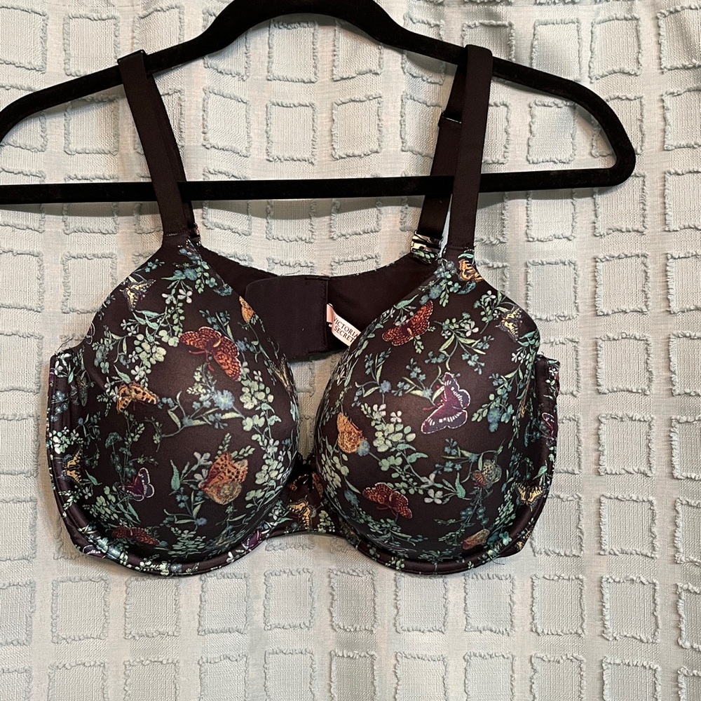 Victoria's Secret Black Floral Bra